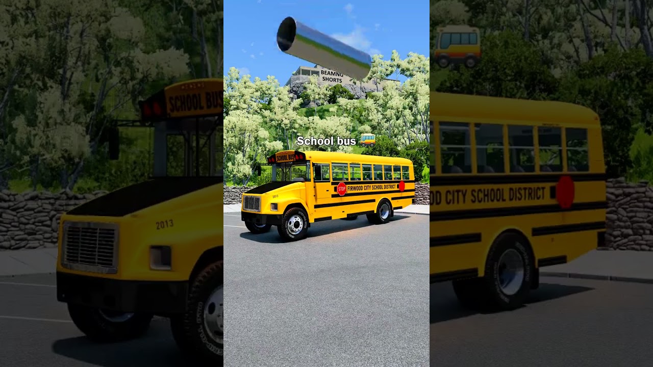 Epic Car Crash into Metal Pipe ππ₯ | BeamNG Drive Shorts