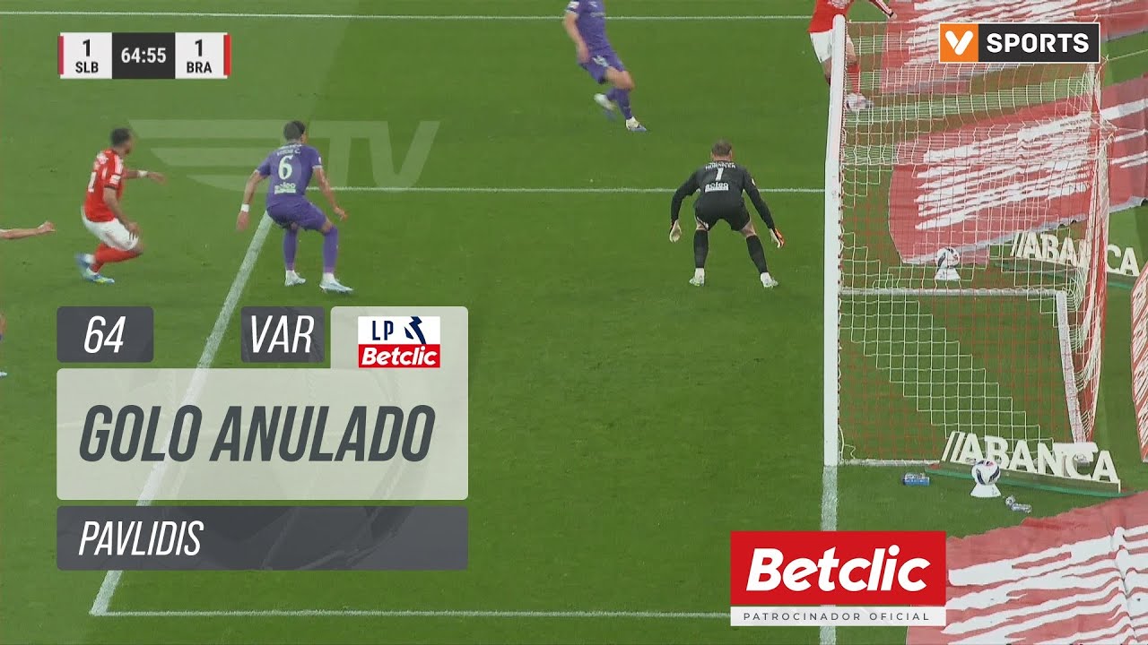 Benfica, Golo Anulado, Pavlidis (VAR), 64m | Benfica - Braga (Liga 25/26 #33)