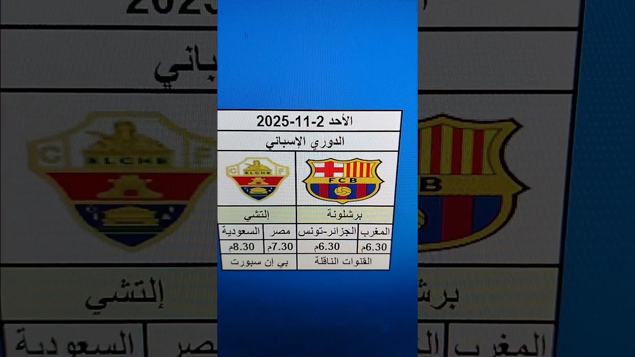 موعد مباراة برشلونة ضد التشي ⚽ تعرف على التوقيت والقنوات الناقلة
