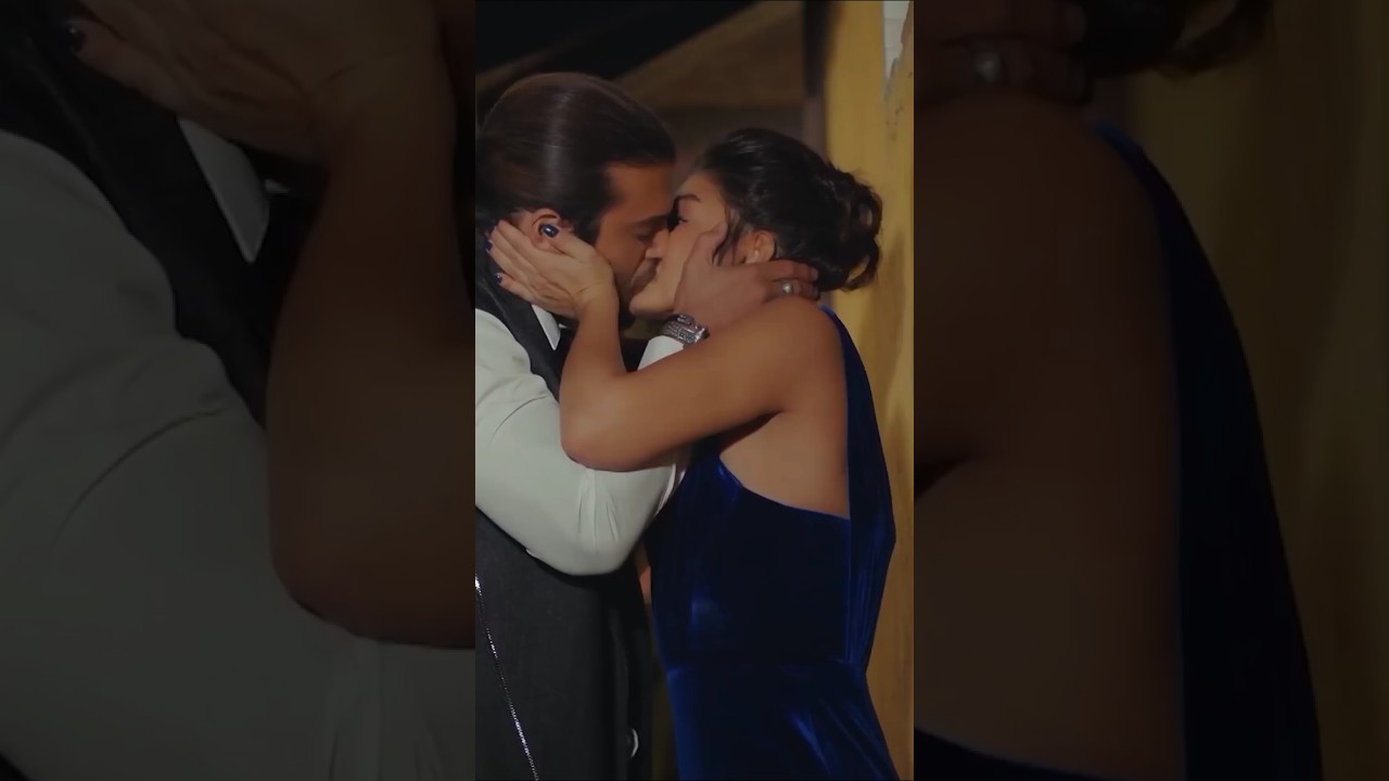Can & Sanem's First Kiss 💋😘 | #Canyaman #DemetÖzdemir #Daydreamer