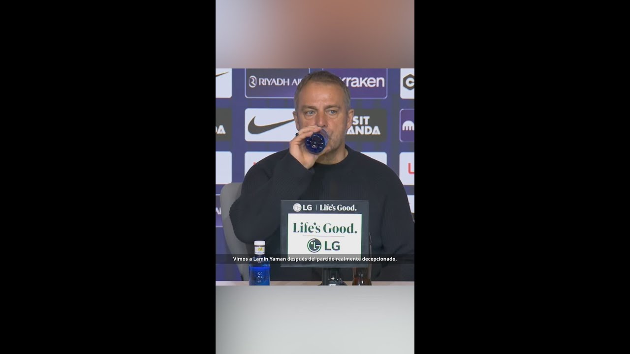 FLICK INTENTA EXPLICAR EL ENFADO DE LAMINE EN CONFERENCIA