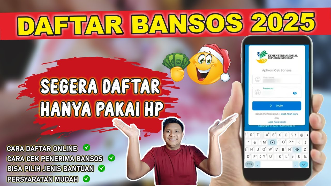 Daftar Bansos 2025 Online Mudah Lewat HP π±