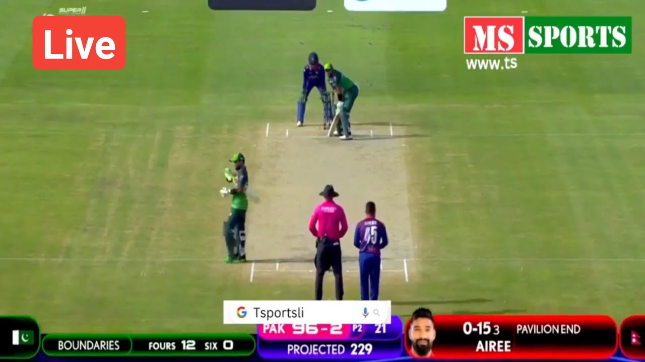 Watch Pakistan vs Nepal Live 🏏 PTV Sports & BTV Streaming Today