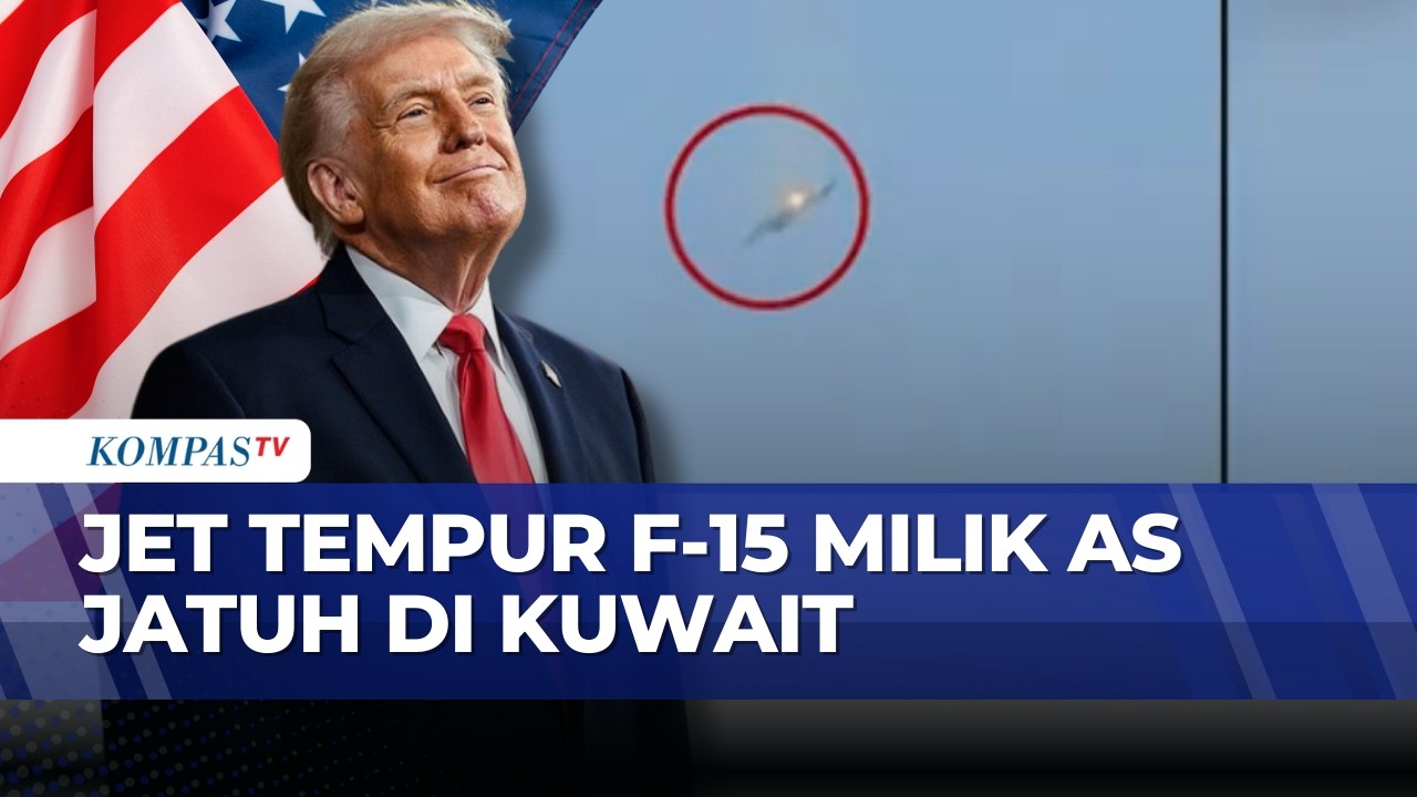 Jet Tempur F-15 AS Jatuh di Kuwait Diduga Terserang Rudal 🇰🇼