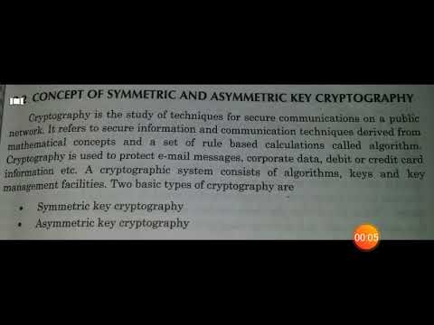 Concept of symmetric and asymmetric cryptography and also explain cryptography in Hindi
