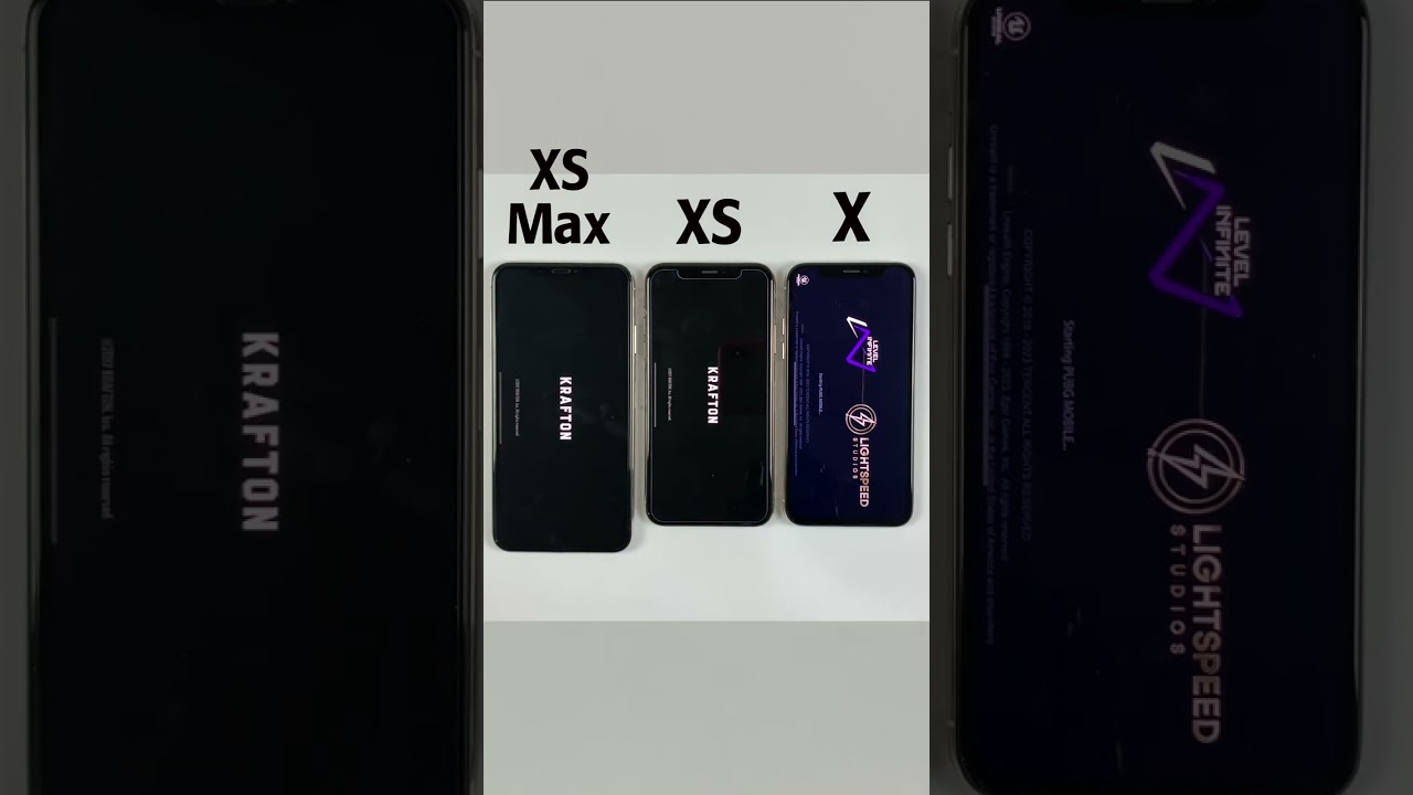 iPhone XS Max vs XS vs X PUBG Test 2023 📱