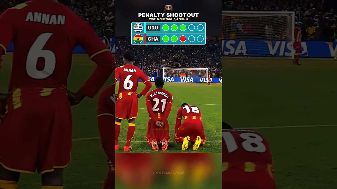 Uruguay vs Ghana ⚽ 2010 World Cup QF Penalty Shootout