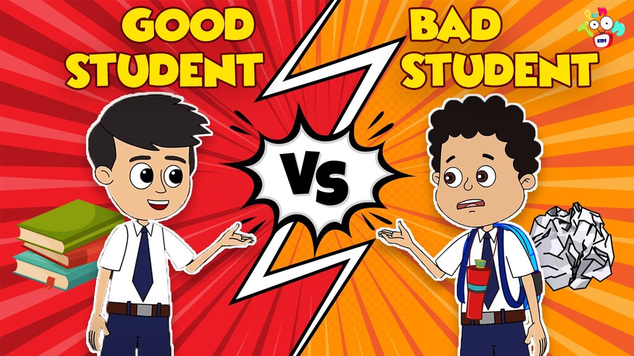 GOOD STUDENT vs BAD STUDENT | Animated Stories | English Cartoon | Moral Stories | PunToon