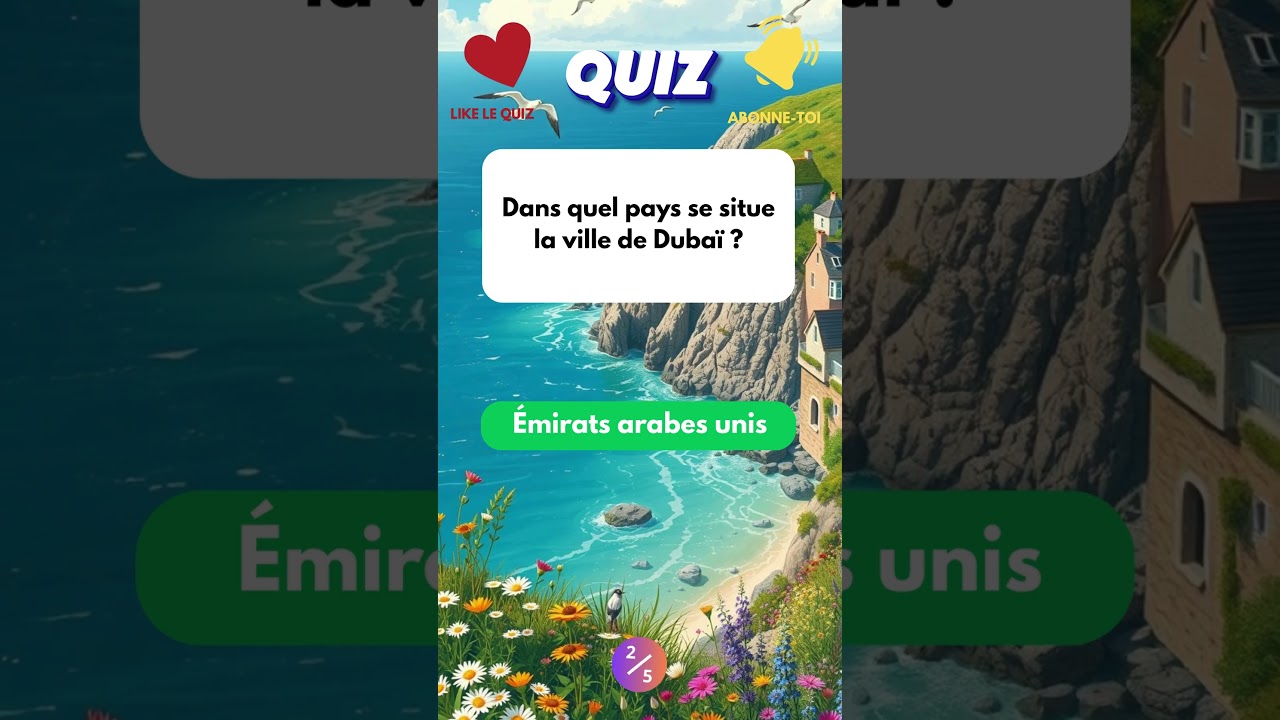 Quiz de Culture Générale 🇫🇷