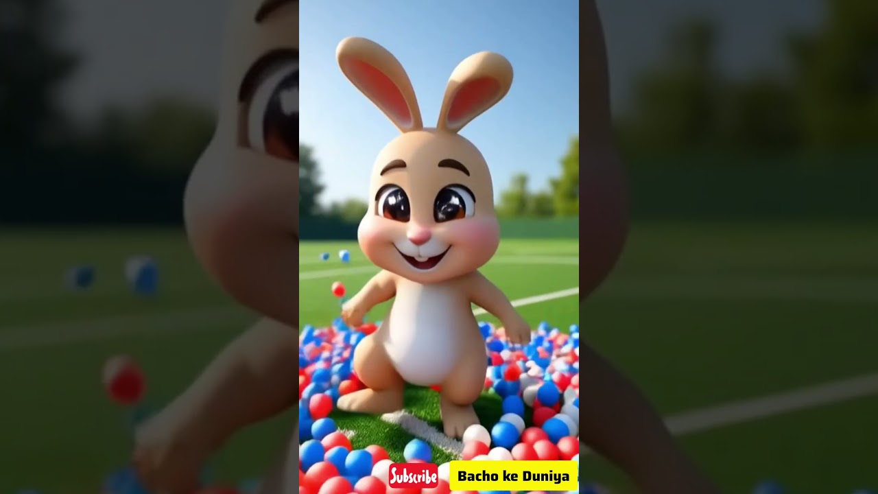 Hilarious Foam Ball Cartoon Bunny! π° Must-Watch Indian TV Clip