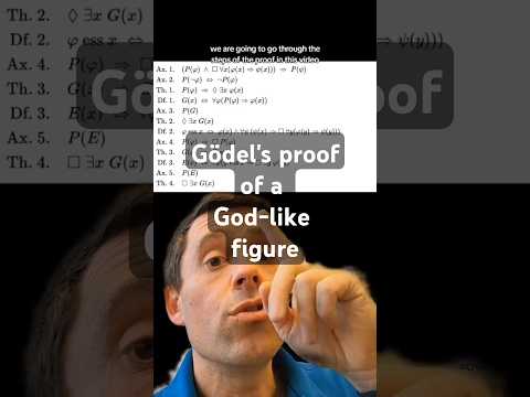 Gödel's proof of the existence of a God-like figure #math #godel #religion #logic #axiom