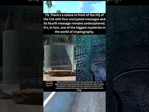 Kryptos Explained: CIA’s Enigmatic Code Sculpture Still Unsolved #shorts
