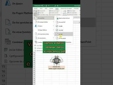 Cómo convertir un archivo PDF a Excel FÁCIL y RÁPIDO #superexcel
