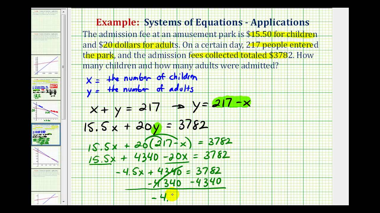 Mastering Application Problems with Systems of Equations 🧮
