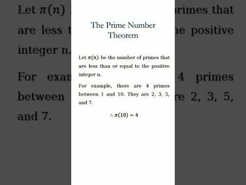 Primes And The Prime Number Theorem