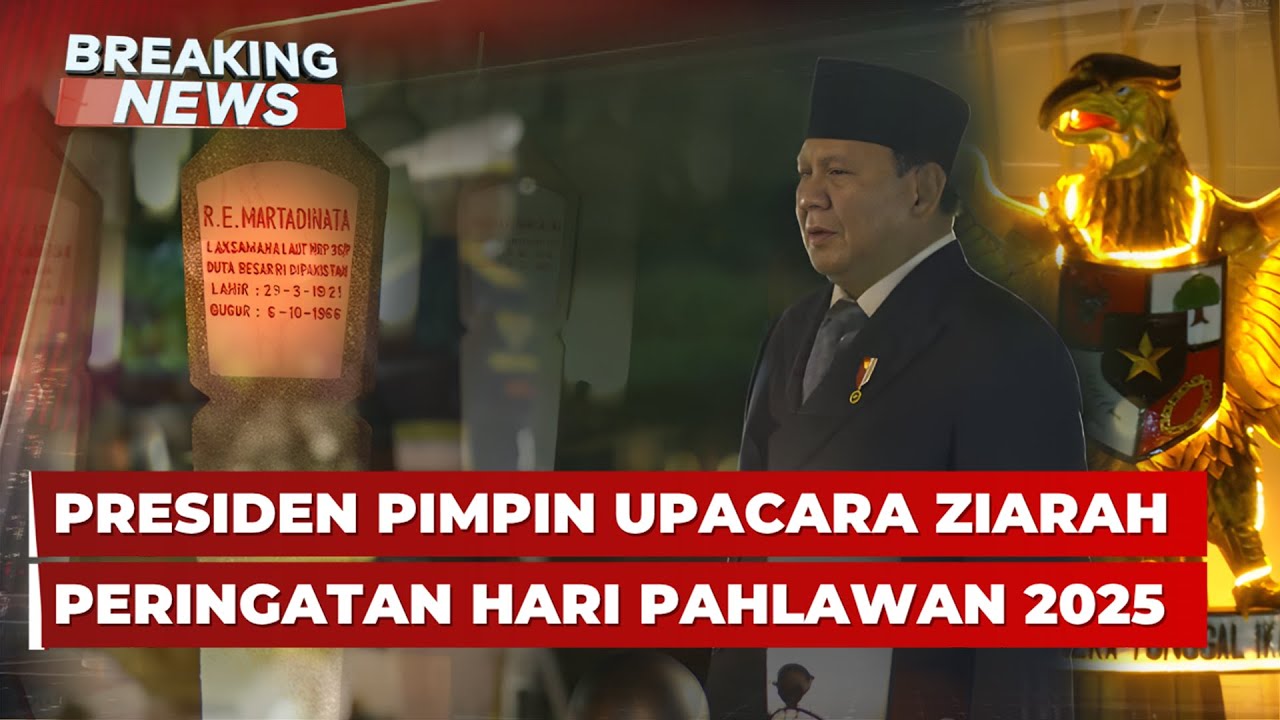 Prabowo Pimpin Upacara Hari Pahlawan 2025 di TMP Kalibata ๐ฎ๐ฉ