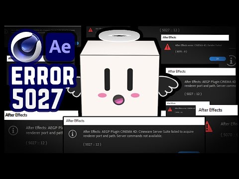 How to Fix After Effects & Cinema 4D Lite Error 5027 & 5070 Easily 🚀