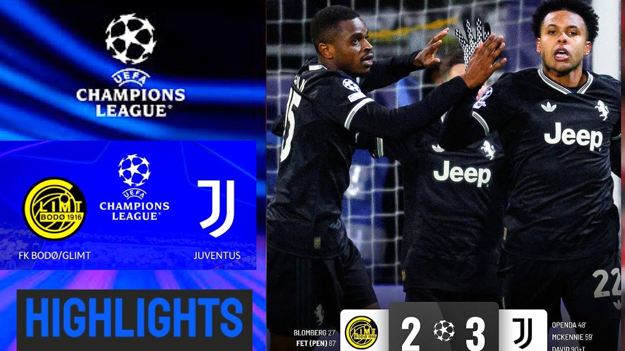 Bodo/Glimt vs Juventus Highlights (2-3) | UCL 2025 ⚽