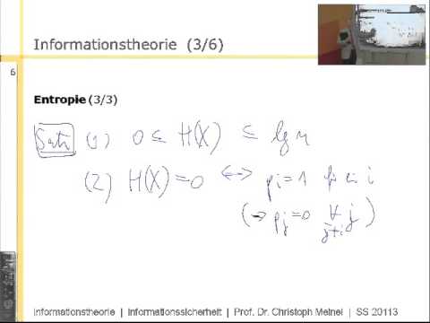 Informationssicherheit (SS 2013), Grundlagen - Informationstheorie