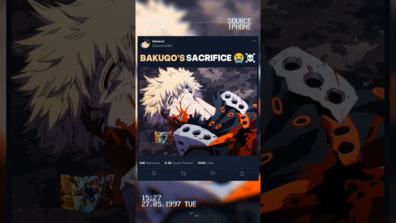 Bakugo's Sacrifice 😭 | My Hero Academia Ep 11