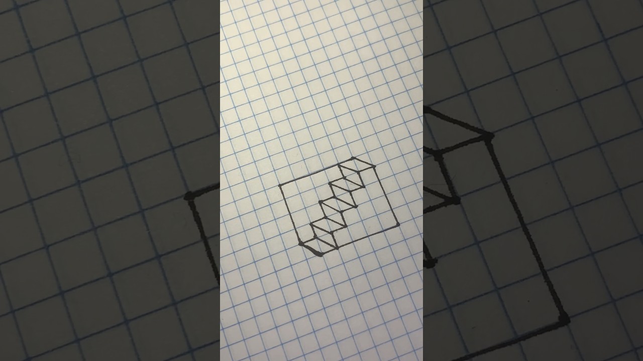 3D stairs illusion / How to Draw 3D illusion stairs