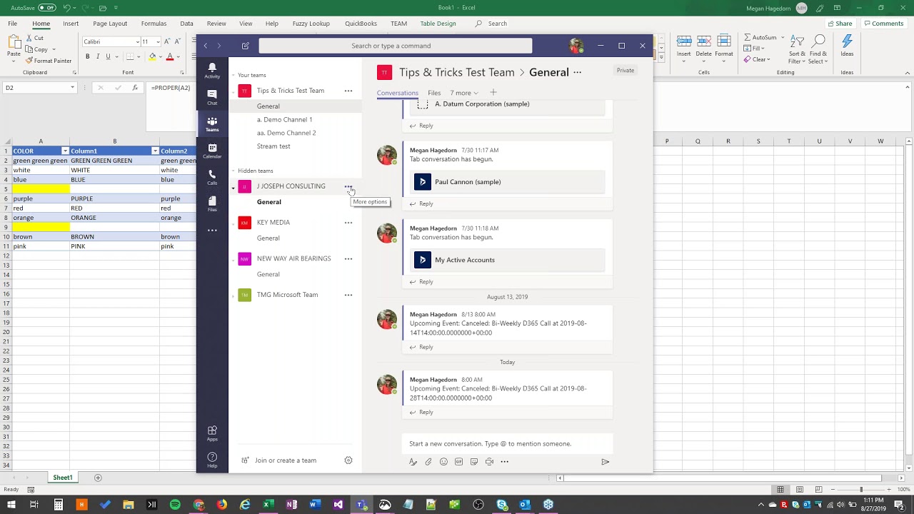 Office 365 Tips & Tricks Webinar - August 2019
