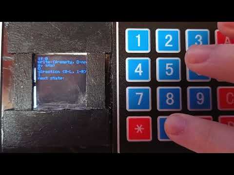 Universal Turing Machine Simulator on Arduino UNO