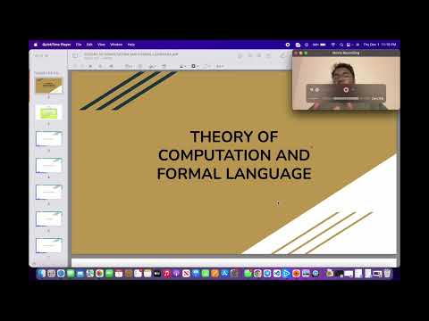 Theory of computation and formal language
