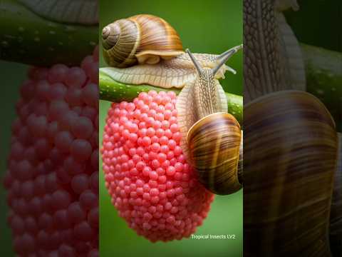 amazing - the number of eggs an apple snail can lay at one time🐌🐌