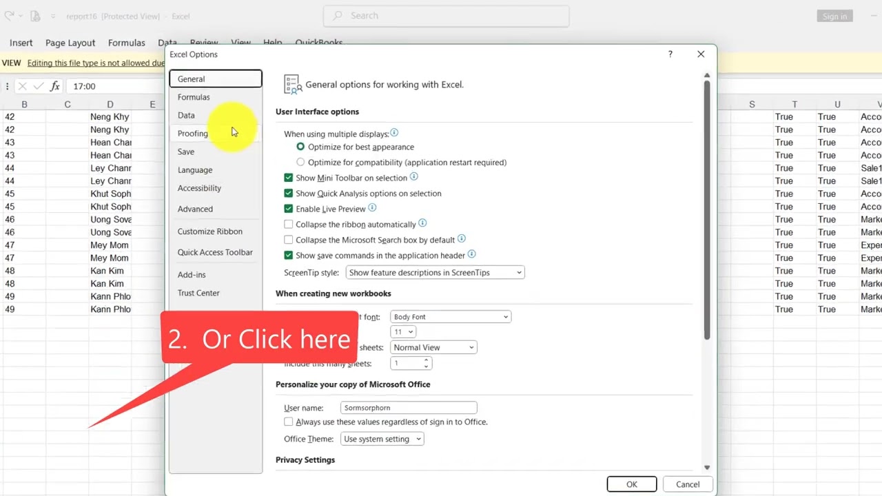 Unblock Excel Protected View π«