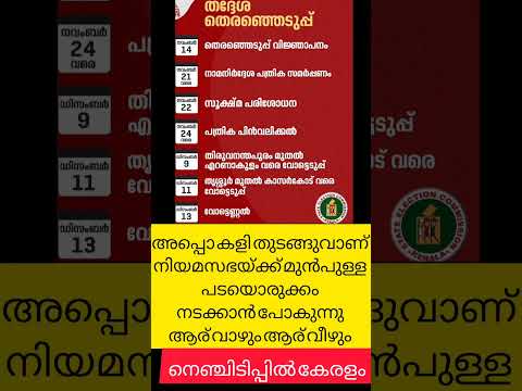 ഇലക്ഷൻ പ്രഖ്യാപിച്ചു🔥LDF🔥UDF🔥BJP🔥നിർണായകം kerala election news malayalam പഞ്ചായത്ത് ഇലക്ഷൻ.