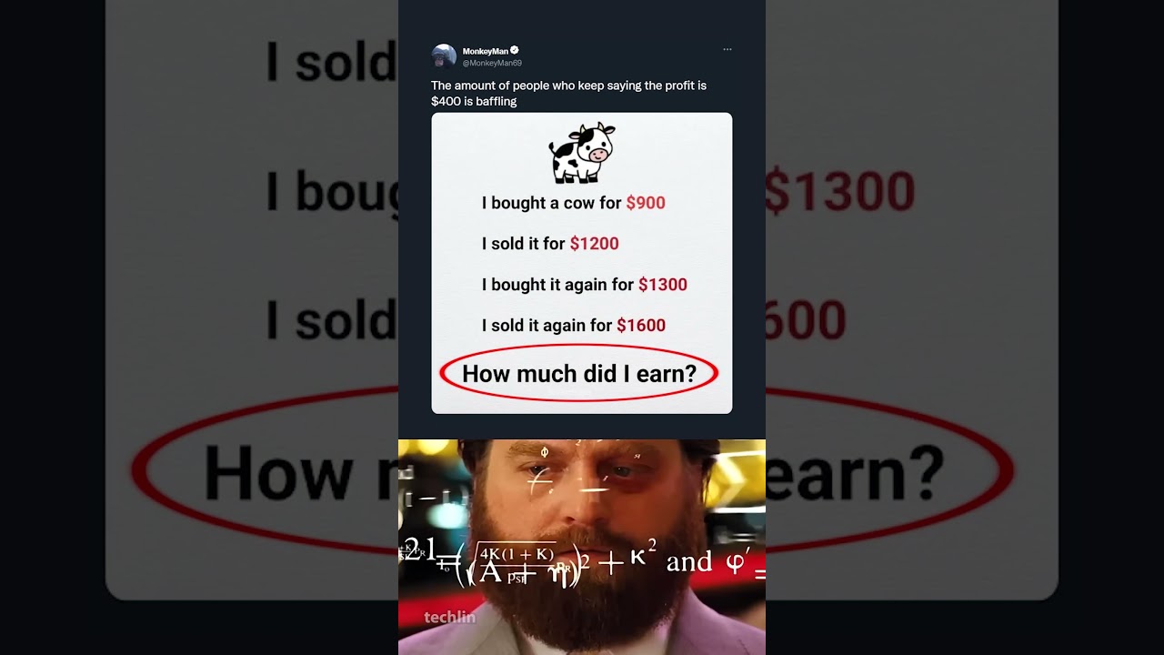 Can You Solve This Trick Question? 🐄💰