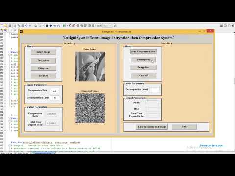 Encryption & then compression MATLAB code