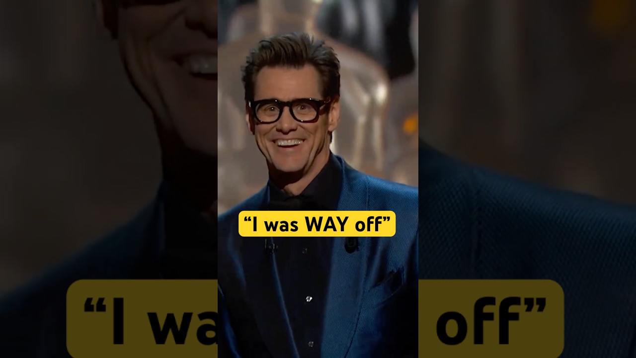 Jim Carrey's Oscars Teleprompter Slip π¬