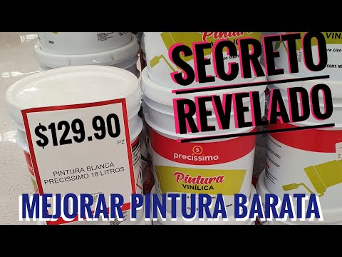 PINTURA BARATA - Mejor video, mas económico. Receta secreta de los pintores revelado finalmente