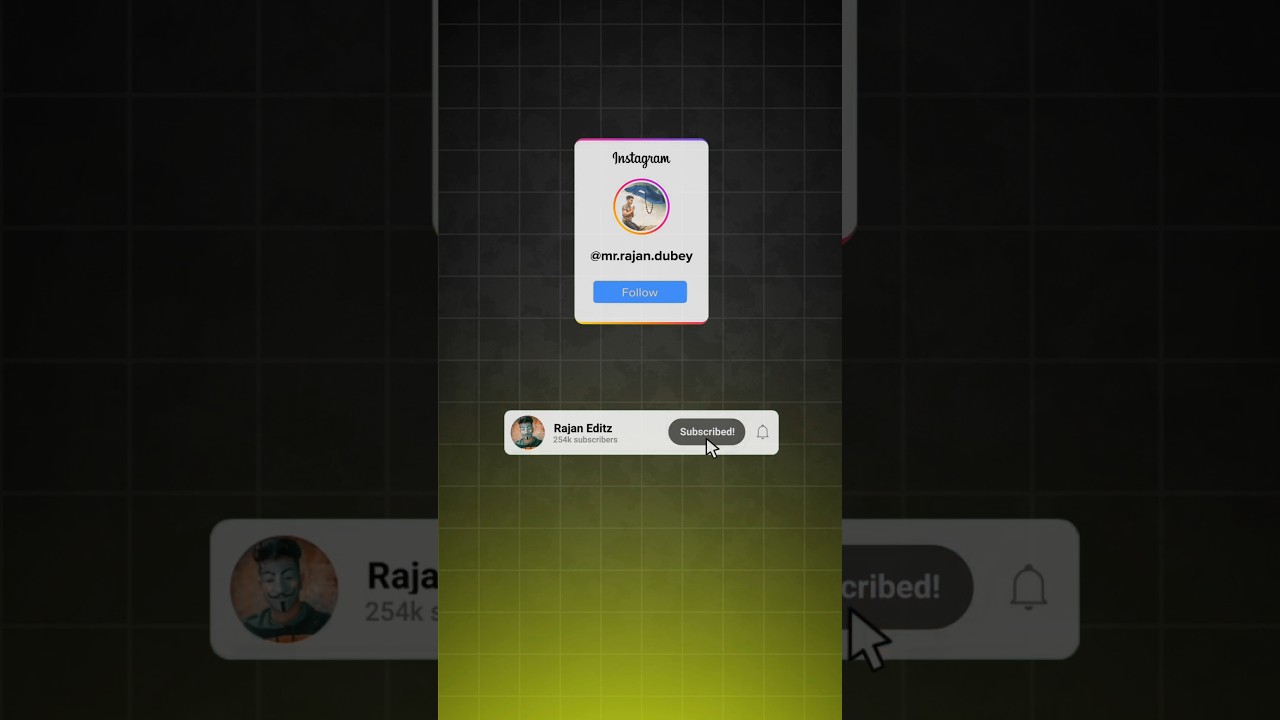 One-Click Social Media Like & Follow Animation 🎥