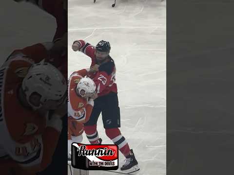 Kurtis MacDermid vs. Ross Johnston NJ Devils Anaheim Ducks #shorts #short #njdevils