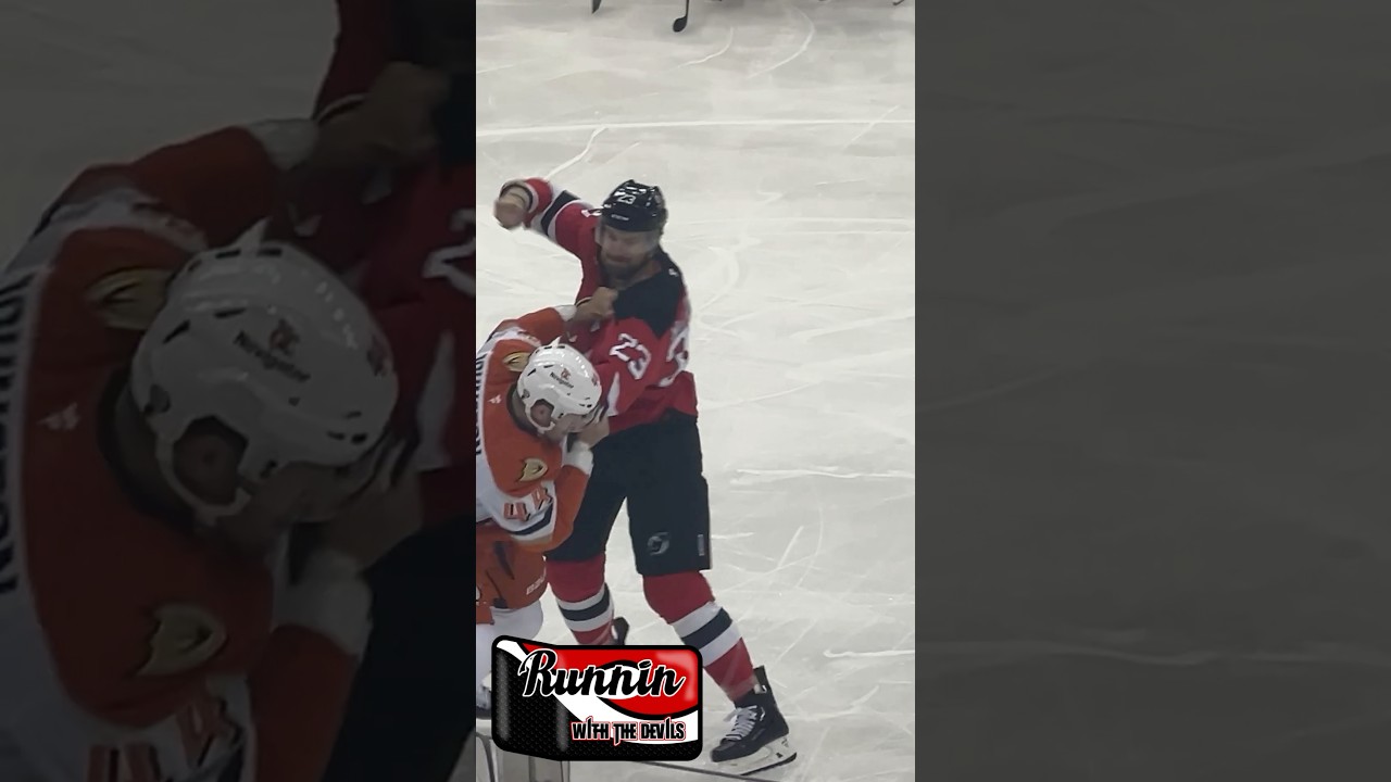 Intense NHL Clash: MacDermid vs. Johnston 🏒 | Devils vs. Ducks Highlights