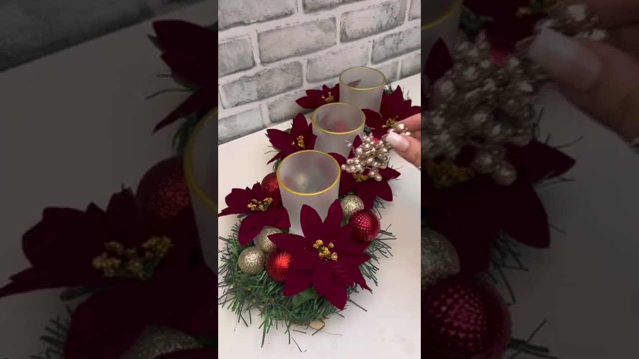 DIY Dollar Tree Christmas Centerpiece 🎄