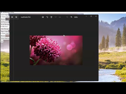 Image Steganography using LSB method with password production #diy #bangalore  #ieee  #finalyear