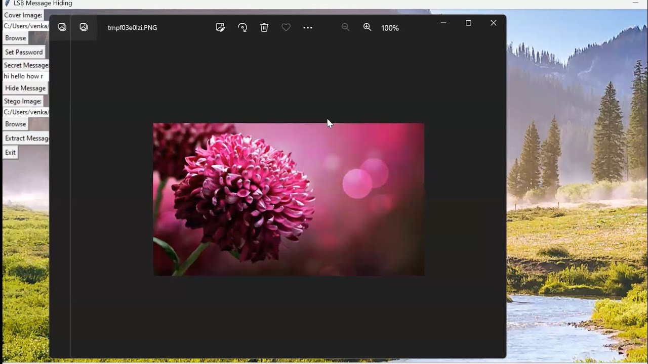 Secure Image Steganography Using LSB Method with Password Protection 🔐
