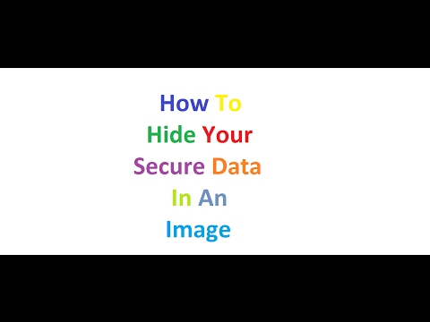 How to hide your secure data into an image using cmd