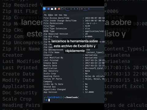 Herramientas de hacking que debes conocer exiftool análisis de metadatos #pentesting #hacking