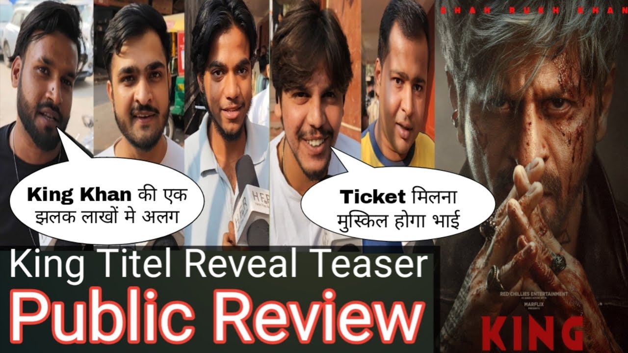 Shah Rukh Khan's 'KING' Title Reveal Teaser: Public's Exciting Reactions 🎬