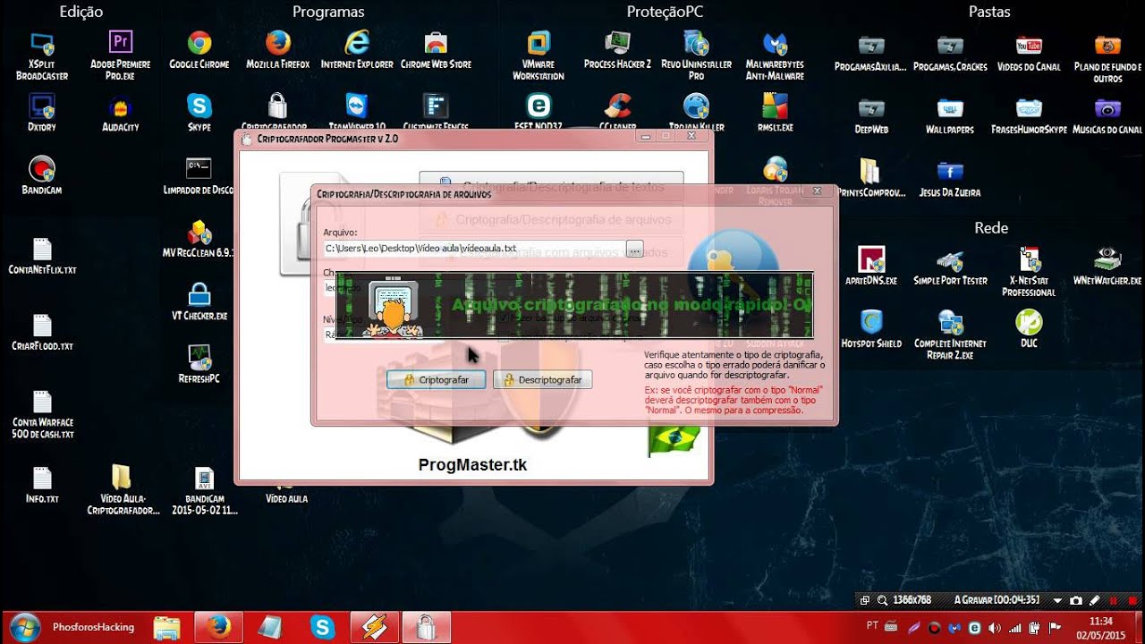 Guia Completo: Como Criptografar, Descriptografar e Esconder Arquivos com Esteganografia 🔐