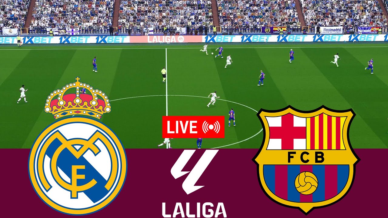 Watch the Epic Virtual Clash: Real Madrid vs Barcelona La Liga 2025/26 Full Match 🎮