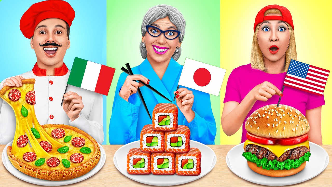 Tantangan Memasak | Makanan Dari Negara Yang Berbeda Trend DO Challenge