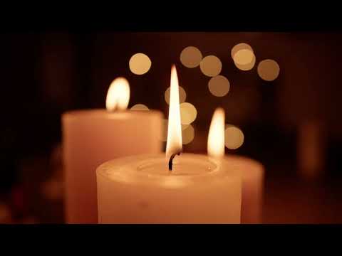 Cozy Candlelight Ambience | soothing piano music and warm flickering candles