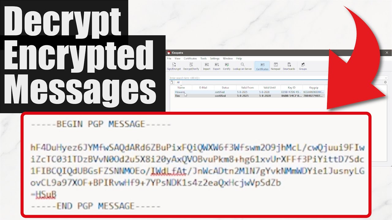Decrypt PGP Messages with Kleopatra: Step-by-Step 🔐