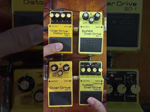 BOSS SD1 X OS2 X OD2R X OD3 #guitar #bosspedals #sd1 #OS2 #OD3 #OD-2R #boss #loucosporpedais #rock